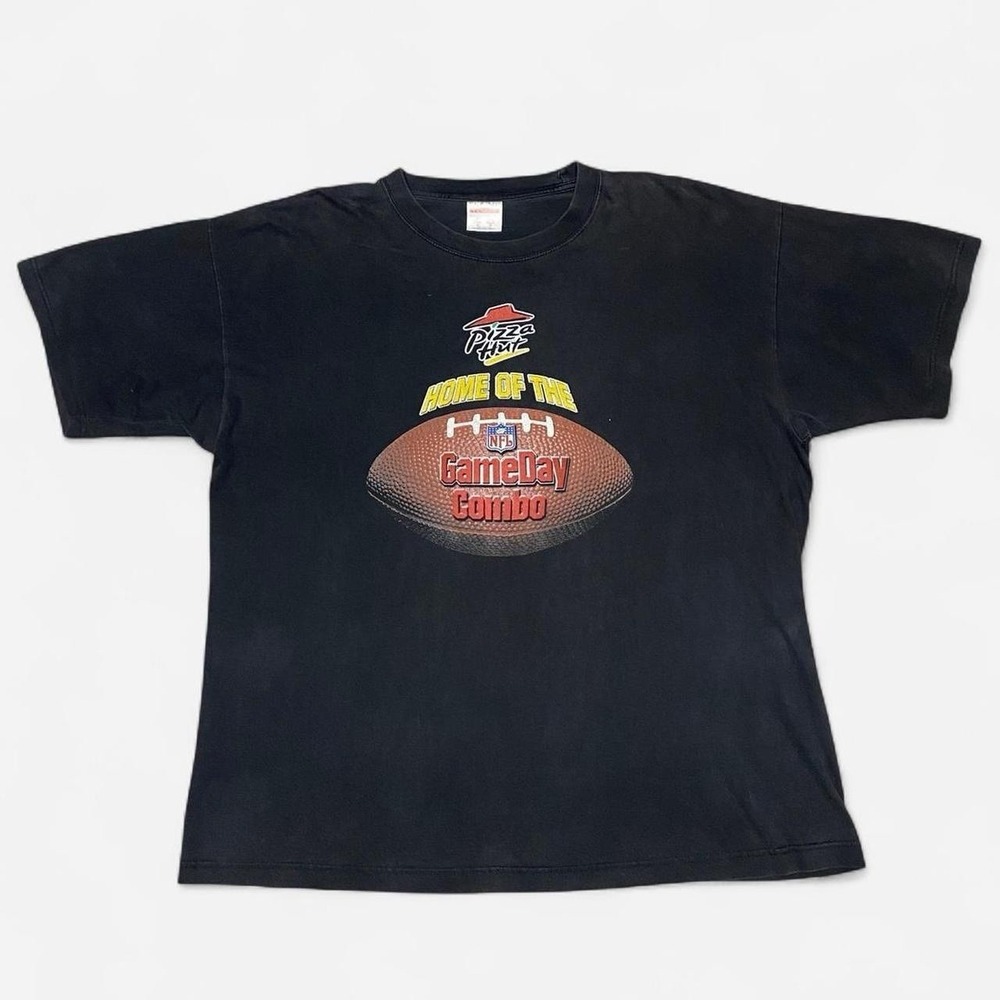 Vintage NFL Pizza Hut home of the game day combo black T-shirt - Picture 2 of 5